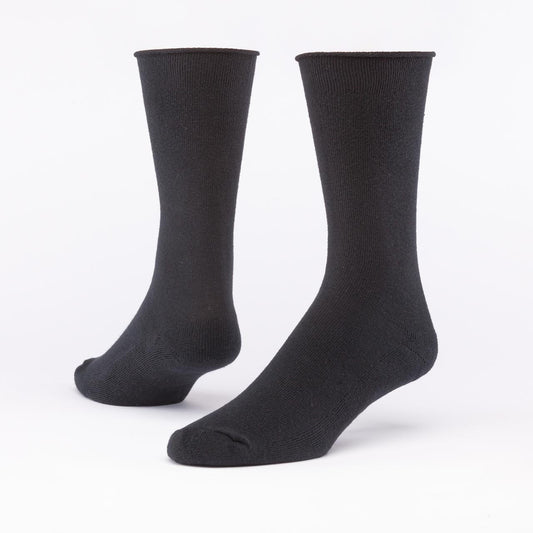 Cushion Crew Socks in Black