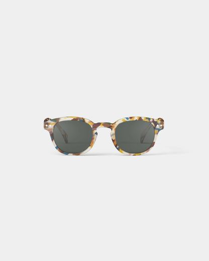 #C Shape Sunglasses in Blue Tortoise