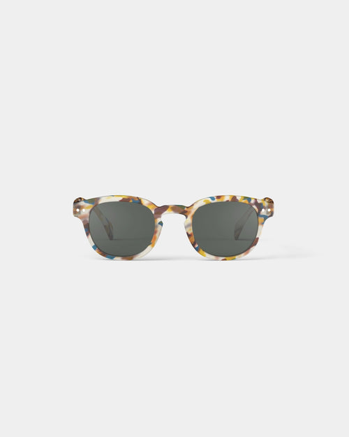 #C Shape Sunglasses in Blue Tortoise