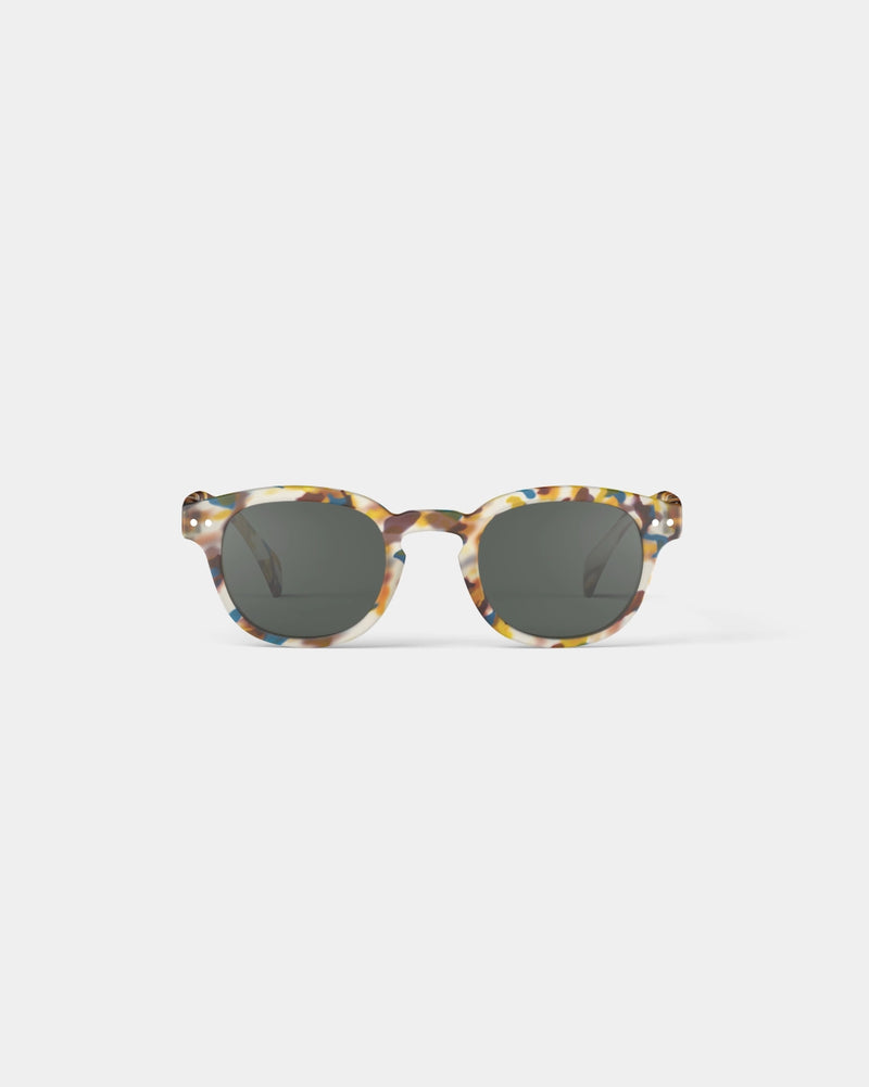 #C Shape Sunglasses in Blue Tortoise