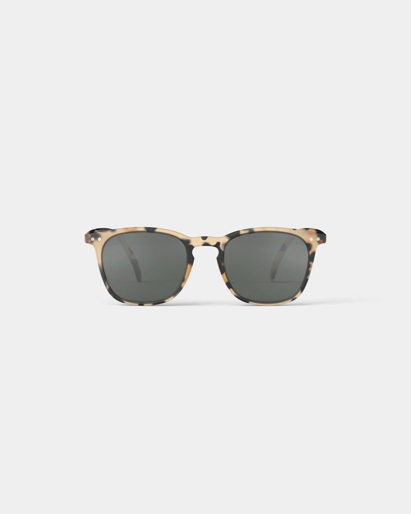 #E Shape Sunglasses in Light Tortoise