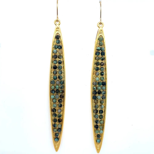 Elongated Leaf Earrings