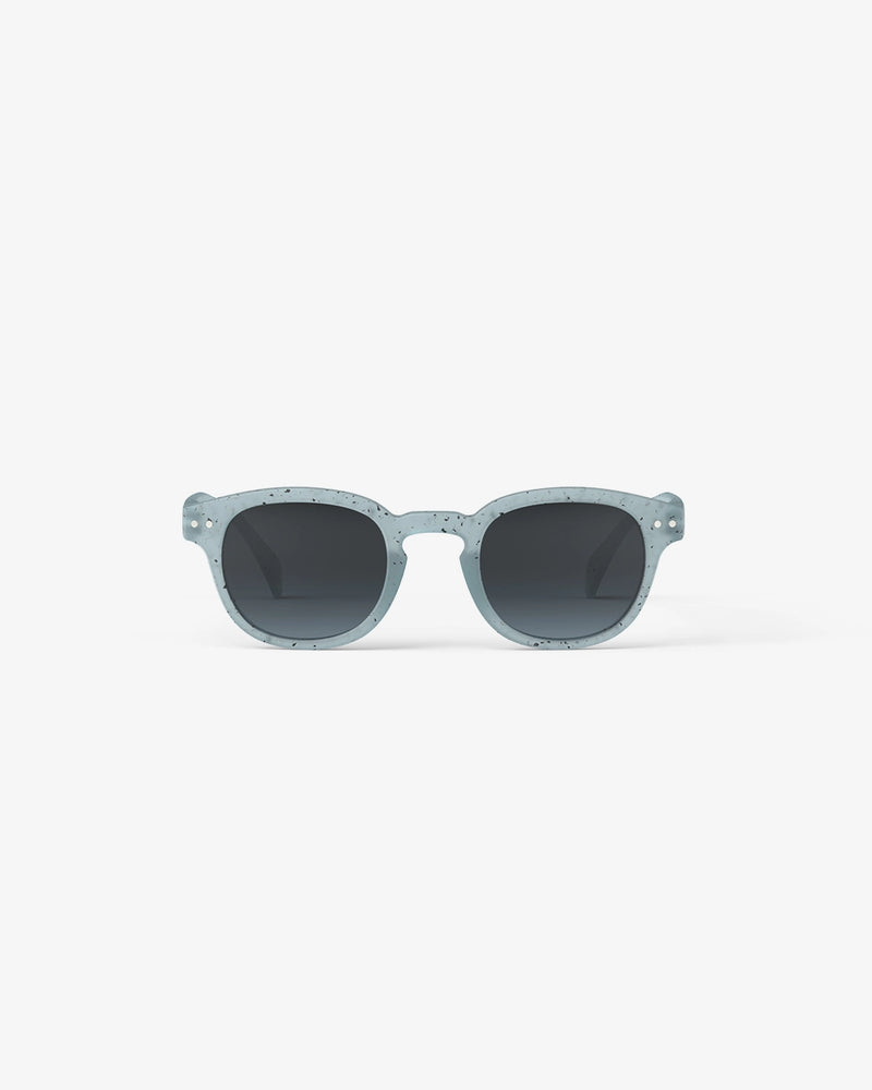 #C Shape Sunglasses in Washed Denim