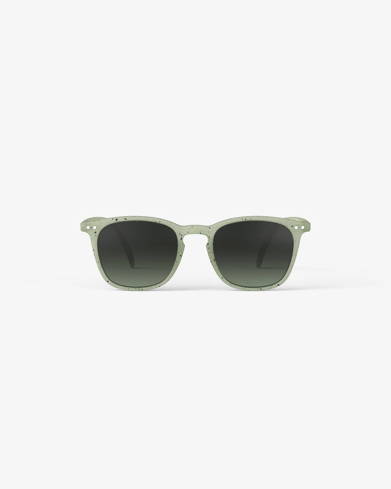 #E Shape Sunglasses in Dyed Green