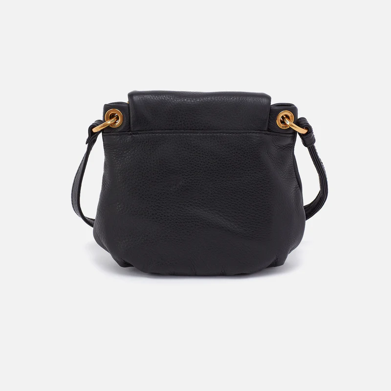 Fern Zip-Flap Crossbody in Black