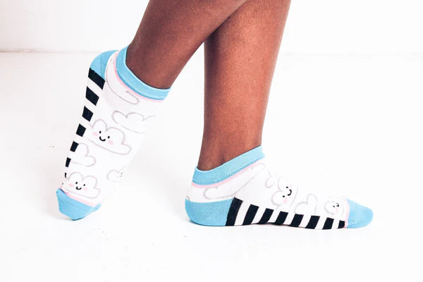 Ankle Socks in Happy Clouds
