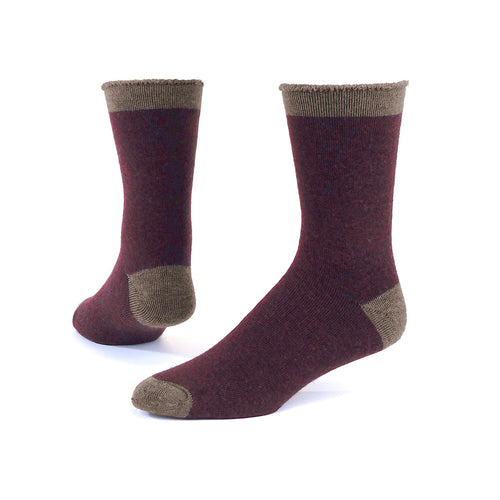Snuggle Socks in Heather Rosewood