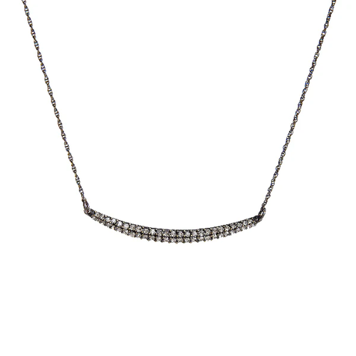 Horizontal Crystal Bar Necklace