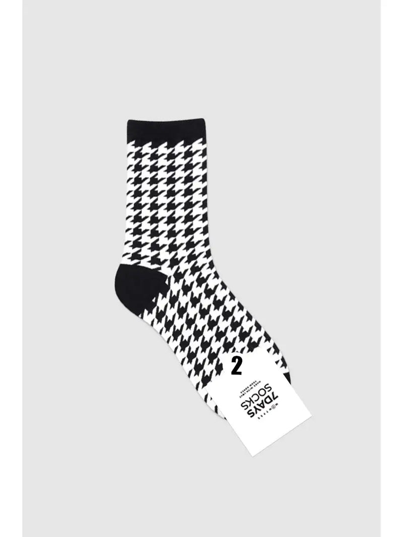 Houndstooth in Black/White