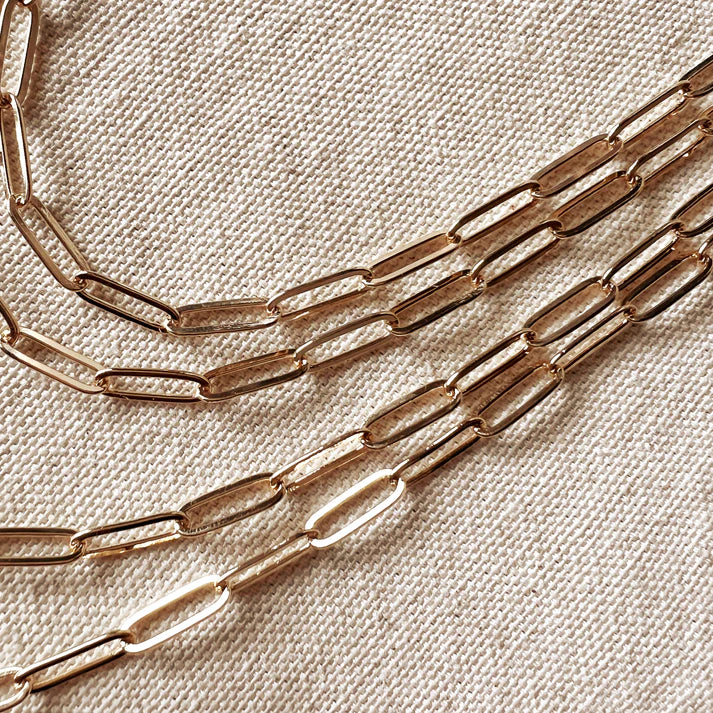 Classic Paperclip Chain 16"