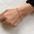 Classic Paperclip Bracelet 7"