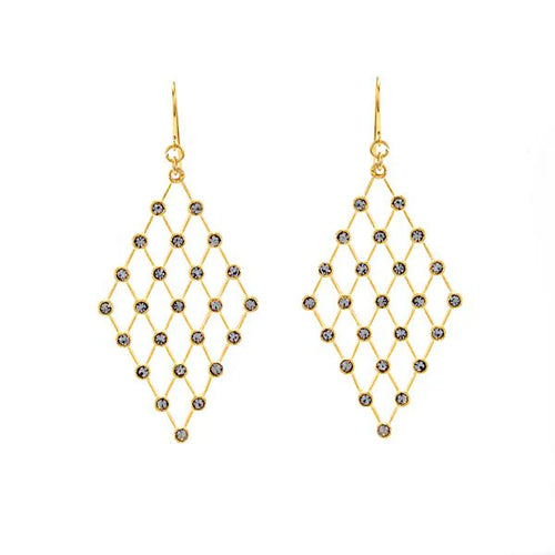 Diamond Lattice Earrings