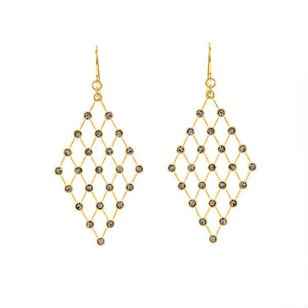 Diamond Lattice Earrings