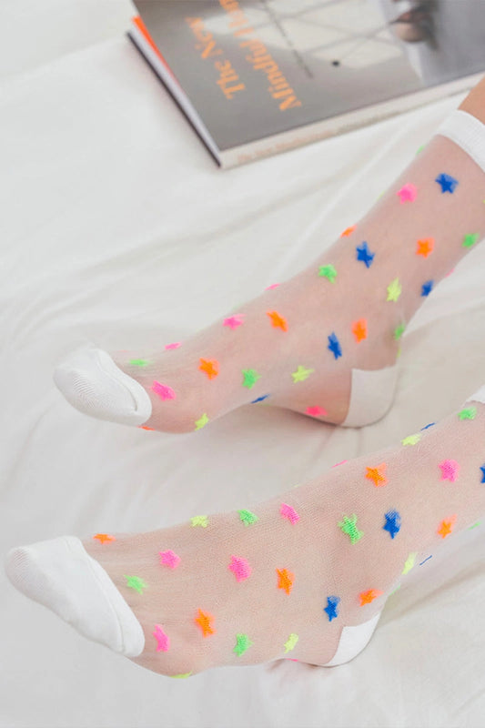 Neon Star in White/Multi