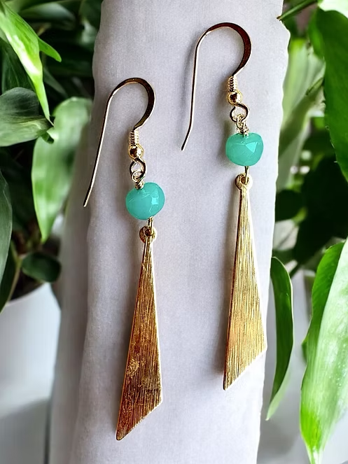 Peruvian Opal Drop Earrings