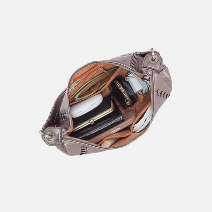 Opal Mini Shoulder Bag in Pewter Spur