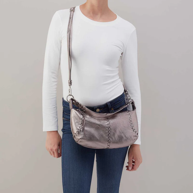 Opal Mini Shoulder Bag in Pewter Spur