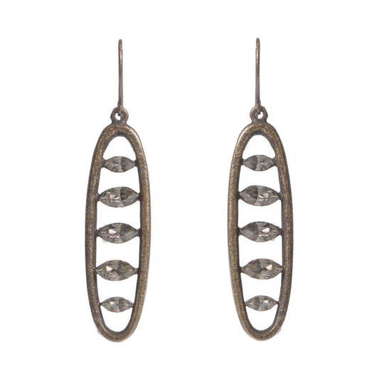 Navette Open Oval Earrings