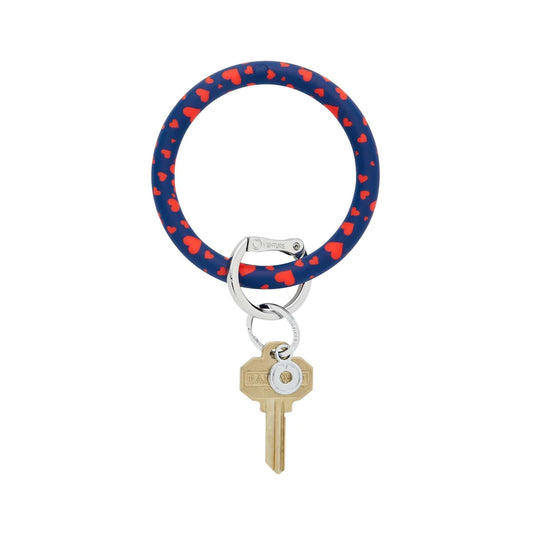 Big O Silicone Key Ring in Queen of Hearts