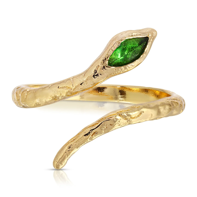 Mystic Serpent Ring in Green