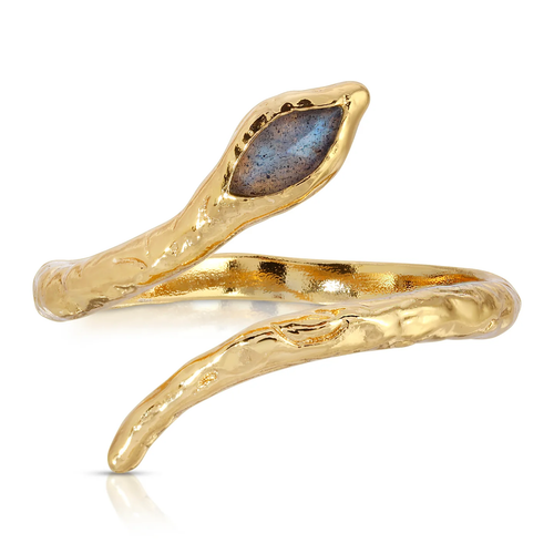 Mystic Serpent Ring in Labradorite