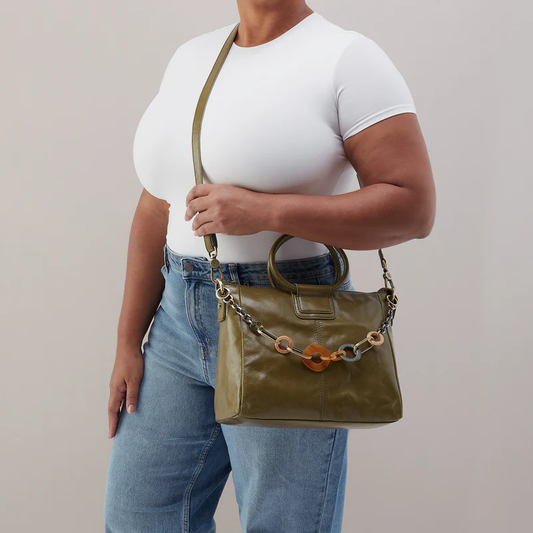 Sheila Satchel in Olive Veil