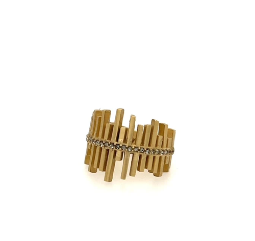 Skyline Ring in Brass