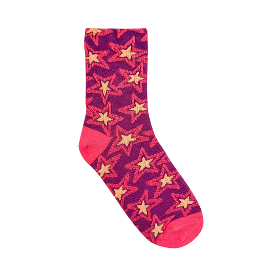 Embossed Stars in Pink