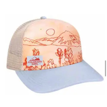 Scenic Trucker in Wildflowers