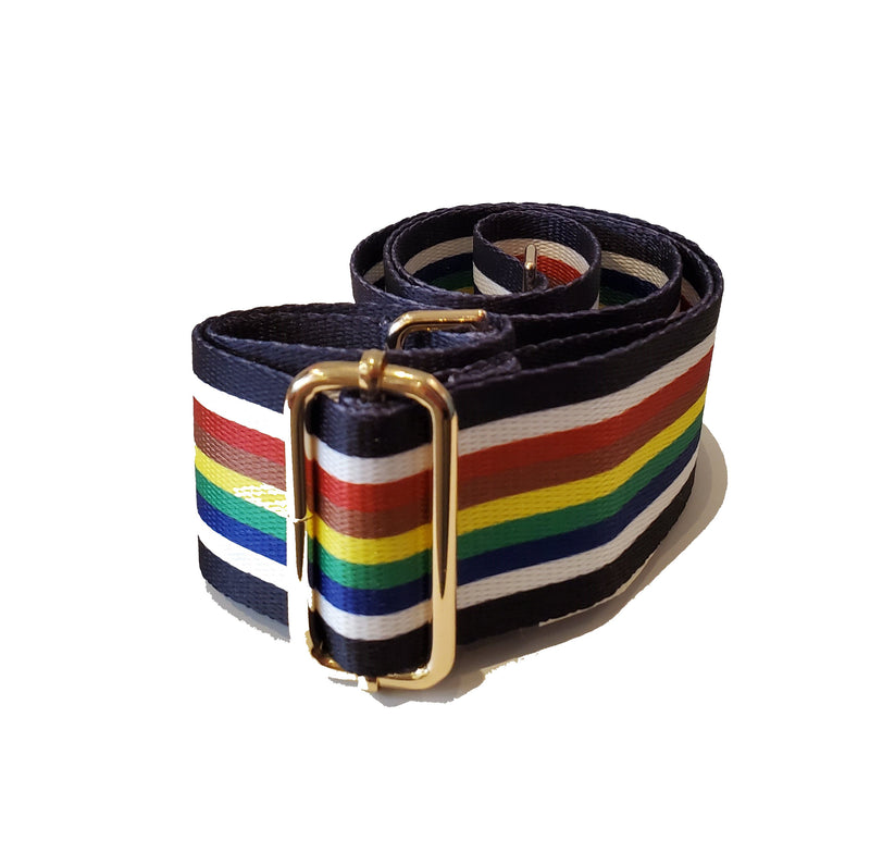 Mix & Match Bag Strap in Vertical Rainbow