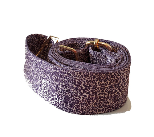 Mix & Match Bag Strap in Purple Leopard