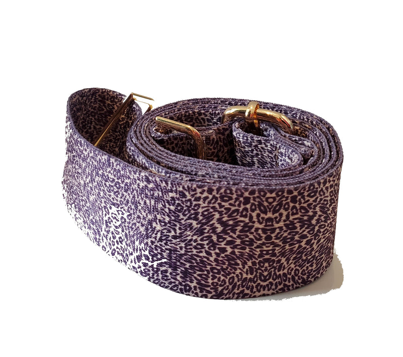 Mix & Match Bag Strap in Purple Leopard