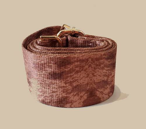 Mix & Match Bag Strap in Brown Print