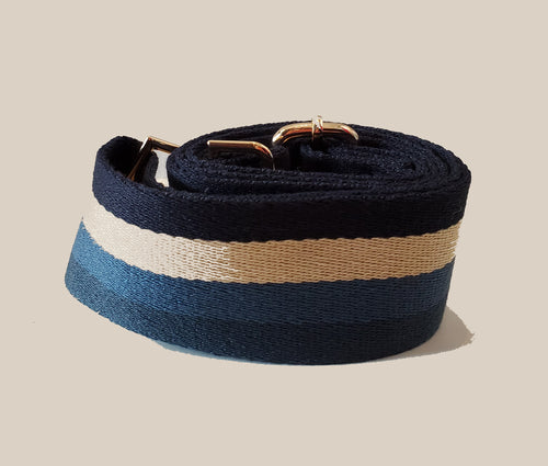 Mix & Match Bag Strap in Navy Stripe