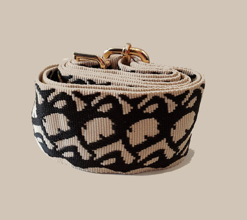 Mix & Match Bag Strap in Cream/Black