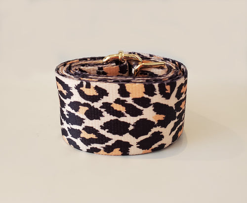 Mix & Match Bag Strap in Camel Ground Cheetah