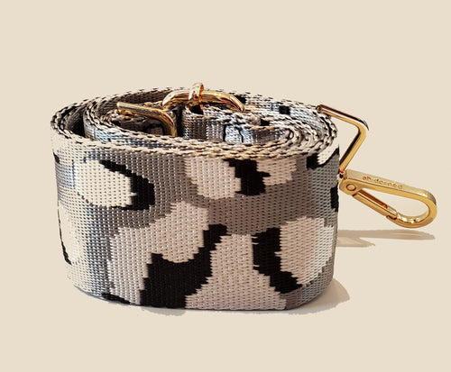 Mix & Match Bag Strap in Silver Ground Leopard