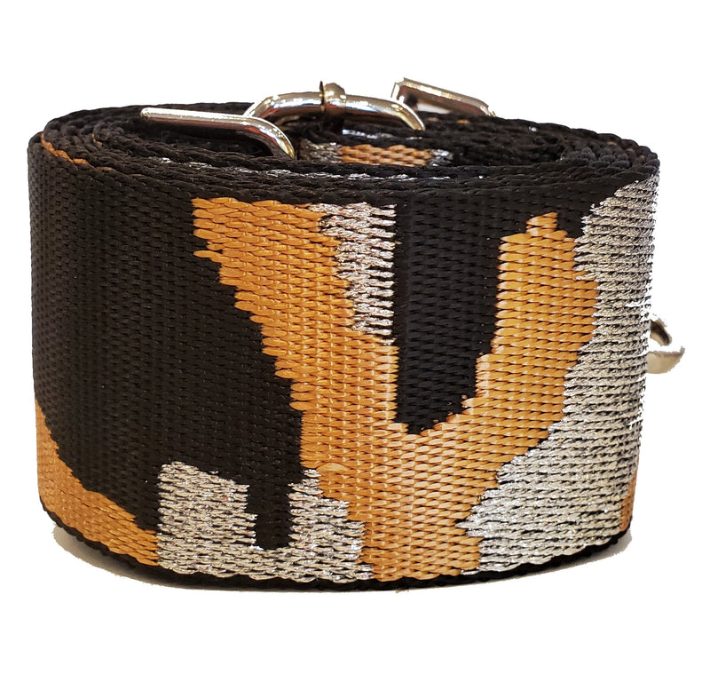 Mix & Match Bag Strap in Camel/Silver Camo