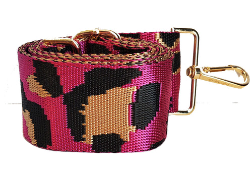 Mix & Match Bag Strap in Hot Pink Leopard