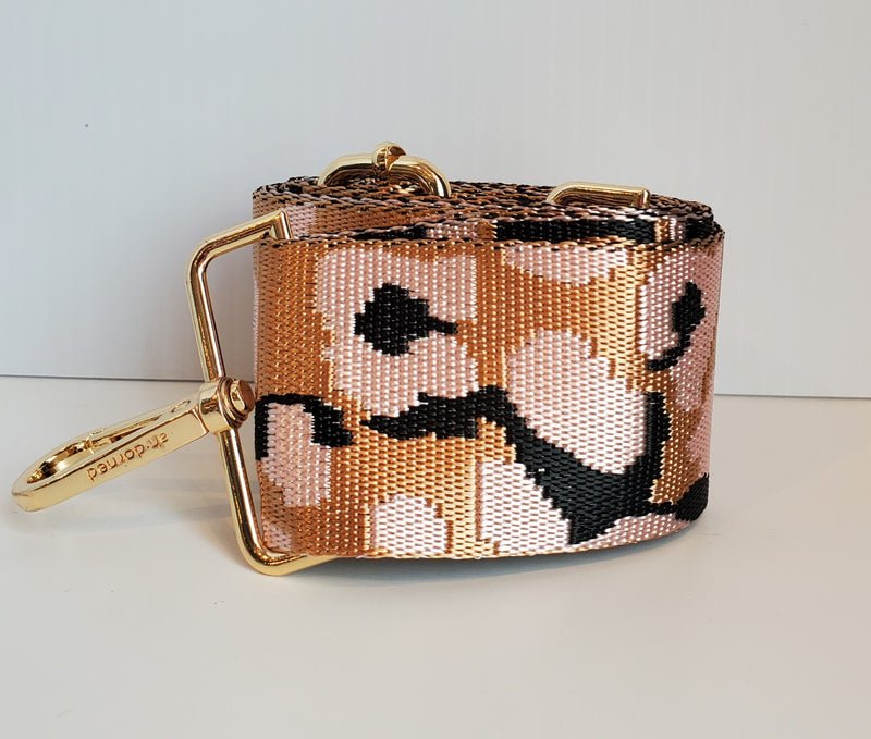 Mix & Match Bag Strap in Blush/Gold Leopard