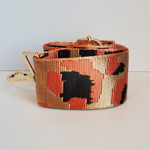 Mix & Match Bag Strap in Pumpkin Leopard