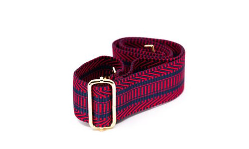 Mix & Match Bag Strap in Red/Navy Aztec