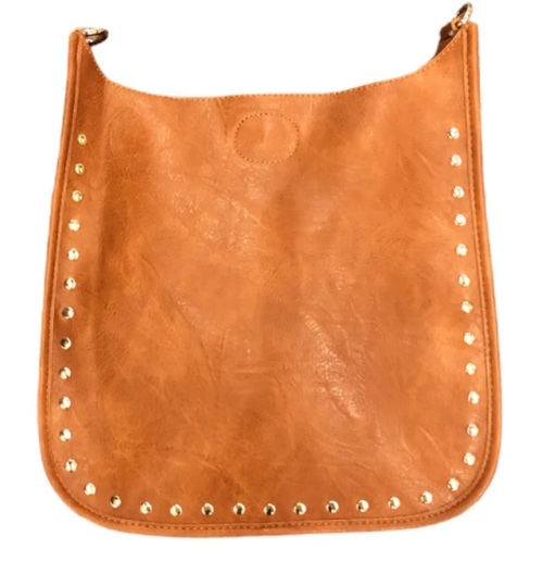 Mix & Match Messenger in Camel/Gold Studs