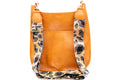 Messenger Bag in Camel/Leopard