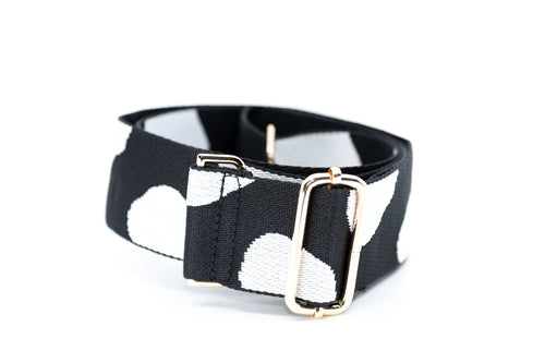 Mix & Match Bag Strap in Black/Cream Morphis Circles