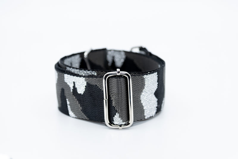 Mix & Match Bag Strap in Grey/Silver Camo