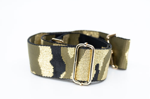 Mix & Match Bag Strap in Black/Army Camo