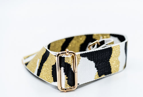 Mix & Match Bag Strap in White/Gold Camo