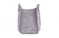 Mix & Match Faux Suede Mini Messenger Bag in Grey