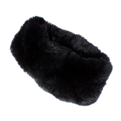 black fur headband womens gift